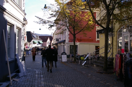 Fußgängerzone in Bergen