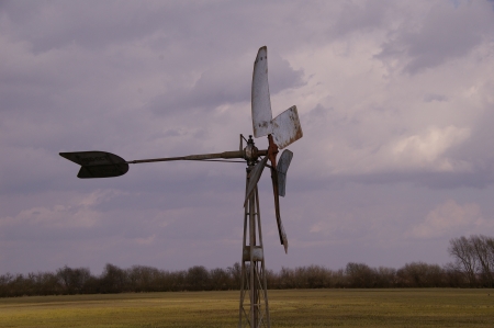 Windrad am Dümmer (hier bin ich letztes Jahr schon mal vorbeigekommen)