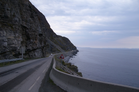 E69 zwischen Russenes und Magerøya 