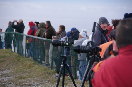 Die Fotografen haben sich aufgereiht