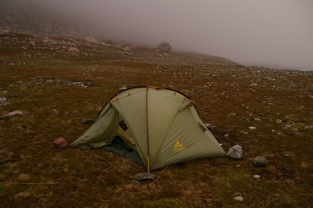 Mein Zelt am nördlichsten Punkt meiner Reise
