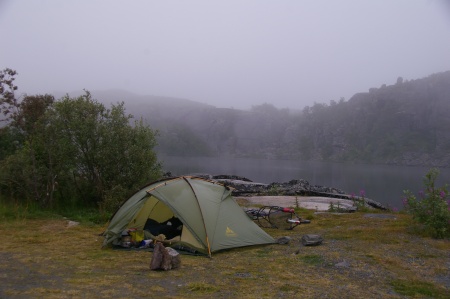 Camp an der E10 Richtung Narvik